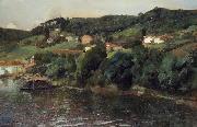 Joaquin Sorolla Y Bastida Asturian Landscape painting
